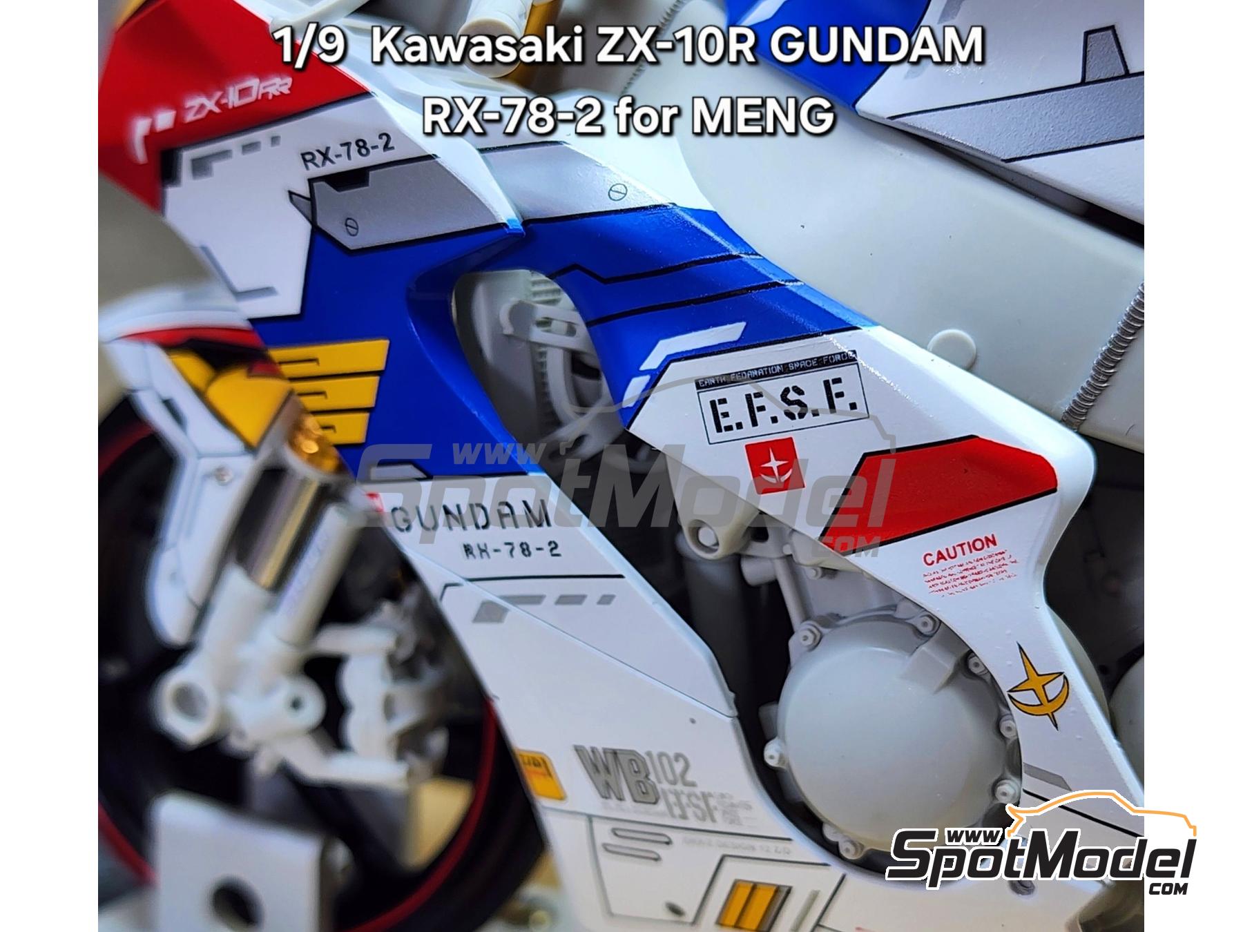 Khaled Models MS054: Marking / livery 1/9 scale - Kawasaki ZX-10RR